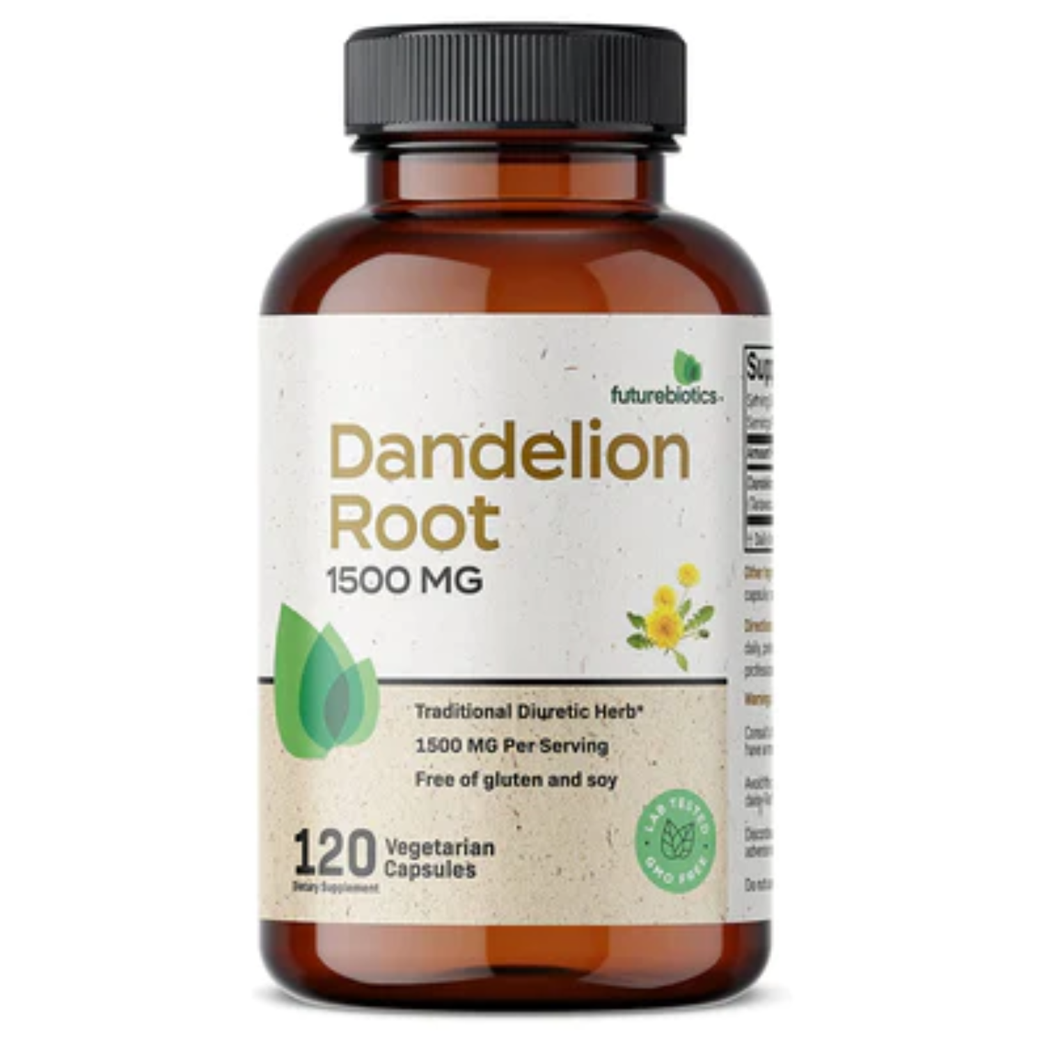 RAIZ DE DIENTE DE LEON DANDELION ROOT 1500 MG 120 CAPSULAS FUTUREBIOTICS