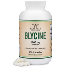 GLYCINE GLICINA DOUBLE WOOD SUPPLEMENTS 1,000 MG 300 CAPSULAS