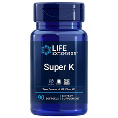 SUPER K VITAMINA K 2,600 MCG 90 CAPSULAS BLANDAS LIFE EXTENSION