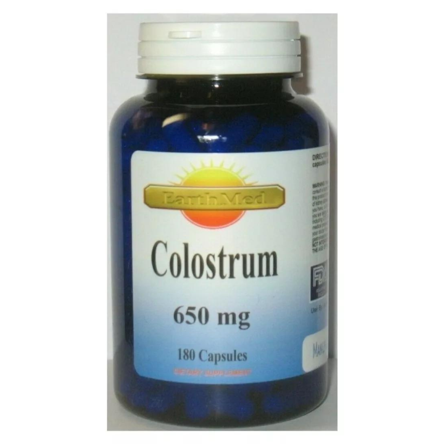 COLOSTRUM CALOSTRO 650 MG 180 CAPSULAS SIN GMO EARTHMED