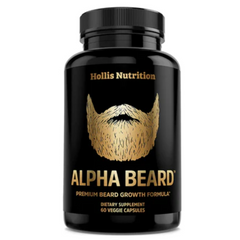 ALPHA BEARD 60 CAPSULAS SIN GMO VEGANO HOLLIS NUTRITION