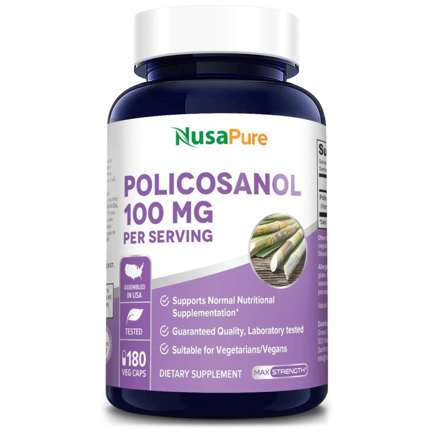 POLICOSANOL NUSAPURE  100 MG 180 CAPSULAS VEGETALES