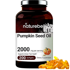 SEMILLAS DE CALABAZA NATUREBELL 2000 MG 200 CAPSULAS BLANDAS PUMPKIN SEEDS