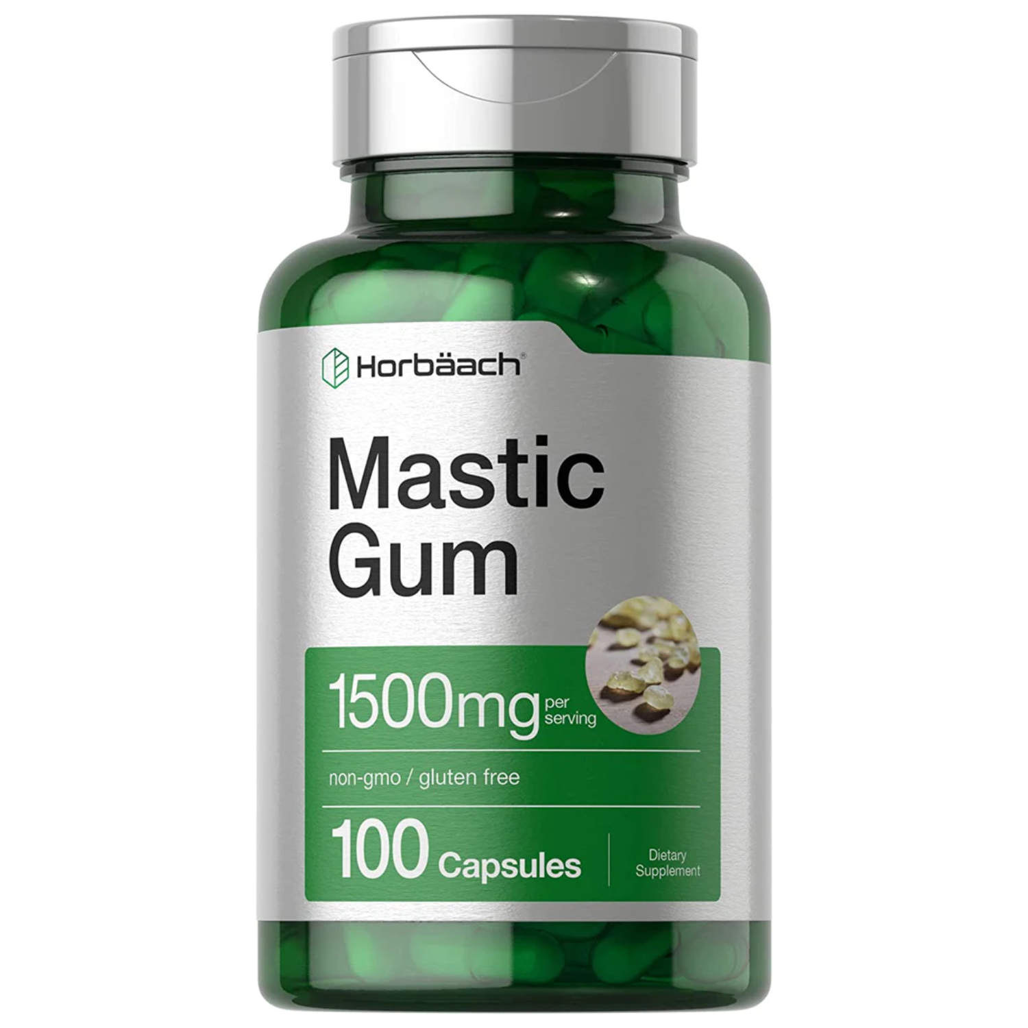 MASTIC GUM HORBAACH 1500 MG 100 CAPSULAS SIN GMO