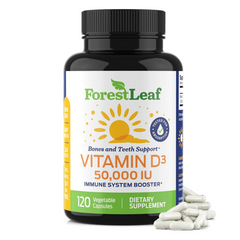 VITAMINA D3 50,000 IU 120 CAPSULAS VEGETALES FORESTLEAF