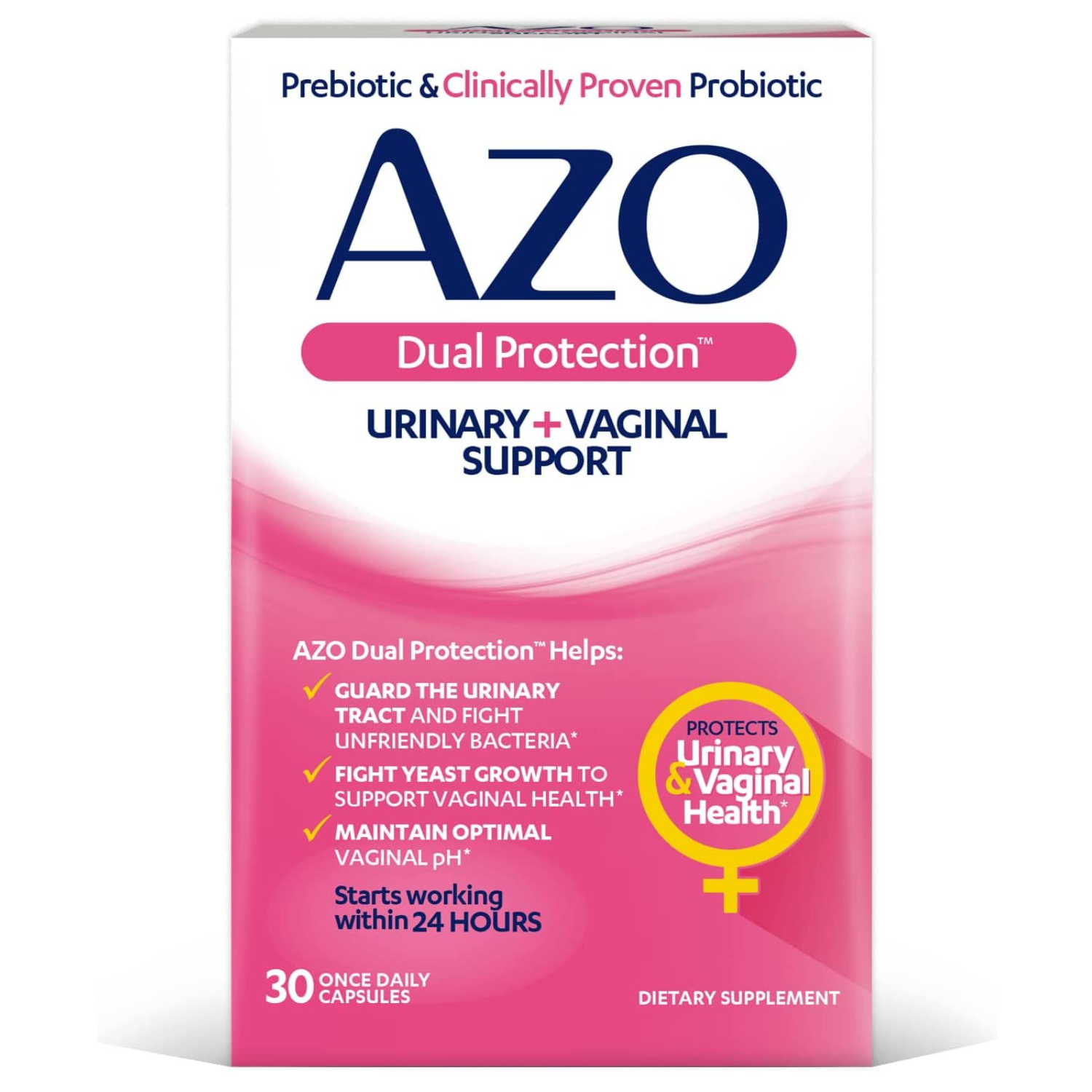 PROBIOTICOS PARA MUEJRES 4 CEPAS 5 BILLONES CFU 30 CAPSULAS AZO