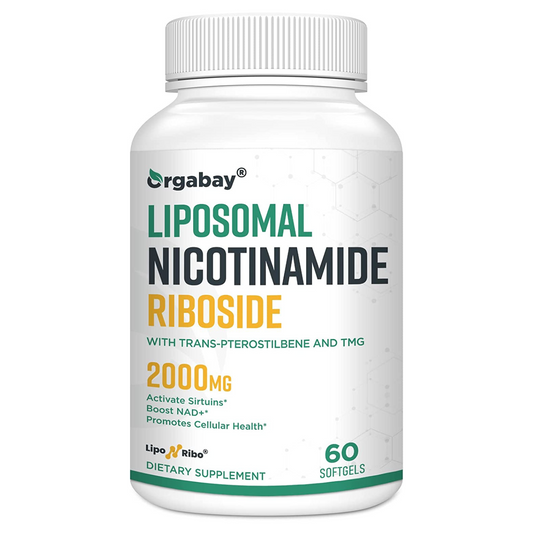 NAD+ NICOTINAMIDE RIBOSIDE LIPOSOMAL  2,000 MG 60 CAPSULAS BLANDAS ORGABAY