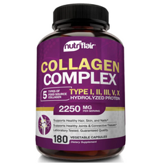 MULTI COLAGENO HIDROLIZADO 2250 MG 180 CAPSULAS NUTRIFLAIR