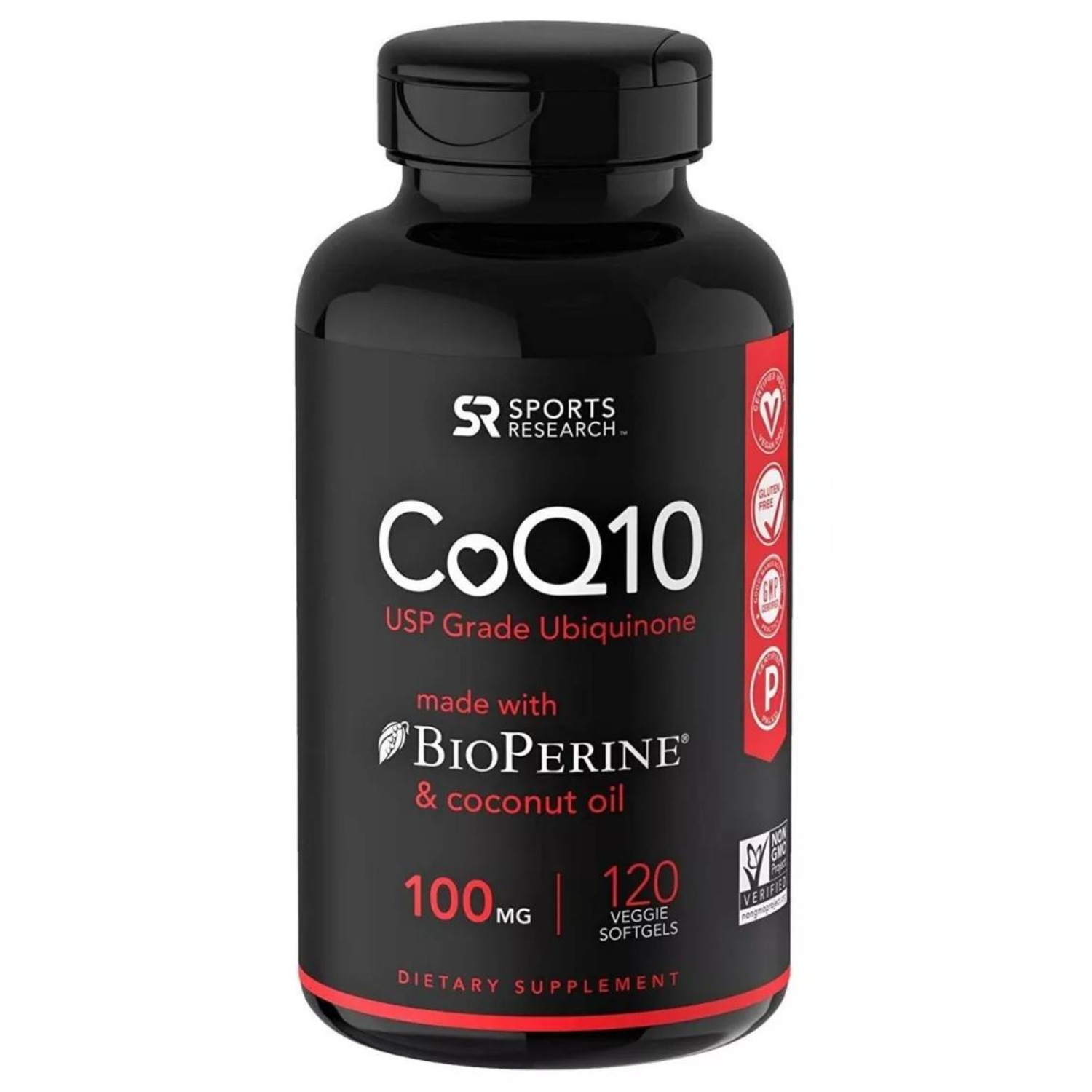 COENZIMA Q10 100 MG UBIQUINOL COQ10 120 CAPSULAS BLANDAS VEGANO SPORTS RESEARCH