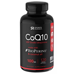 COENZIMA Q10 100 MG UBIQUINOL COQ10 120 CAPSULAS BLANDAS VEGANO SPORTS RESEARCH