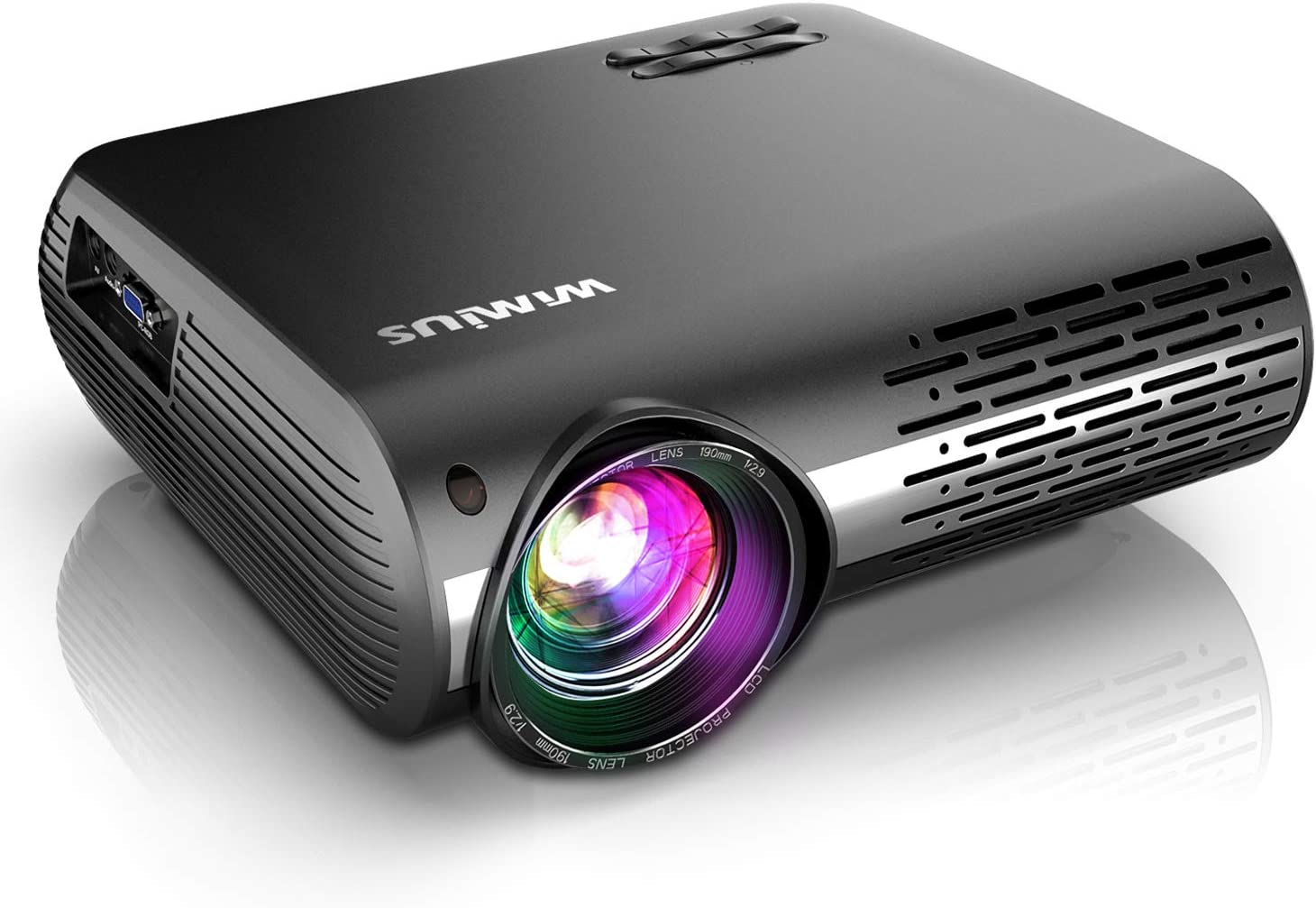 PROYECTOR PORTATIL MULTIMEDIA WIMIUS P20 8000 LUMENS LED 200 PULGADAS