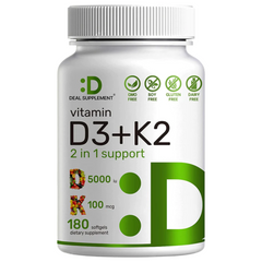 VITAMINA D3 K2 DEAL 5,000 IU 180 CAPSULAS BLANDAS