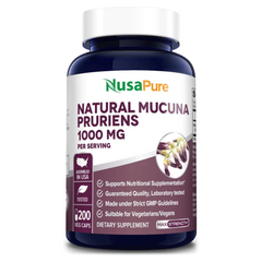 MUCUNA PRURIENS NUSAPURE 1000 MG 200 CAPSULAS VEGETALES SIN GMO