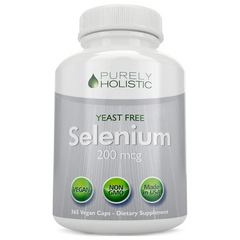 SELENIO 200 MCG 365 CAPSULAS VEGANO SIN GMO PURELY HOLISTIC