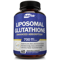 GLUTATIÓN LIPOSOMAL 700 MG 60 CAPSULAS VEGETALES NUTRIFLAIR GLUTATHIONE