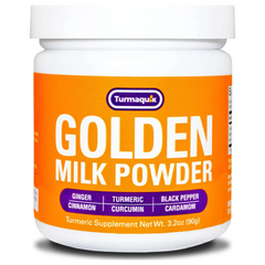 LECHE DORADA EN POLVO CÚRCUMA EN POLVO 1,000 MG 90 G TURMAQUIK GOLDEN MILK TURMERIC POWDER