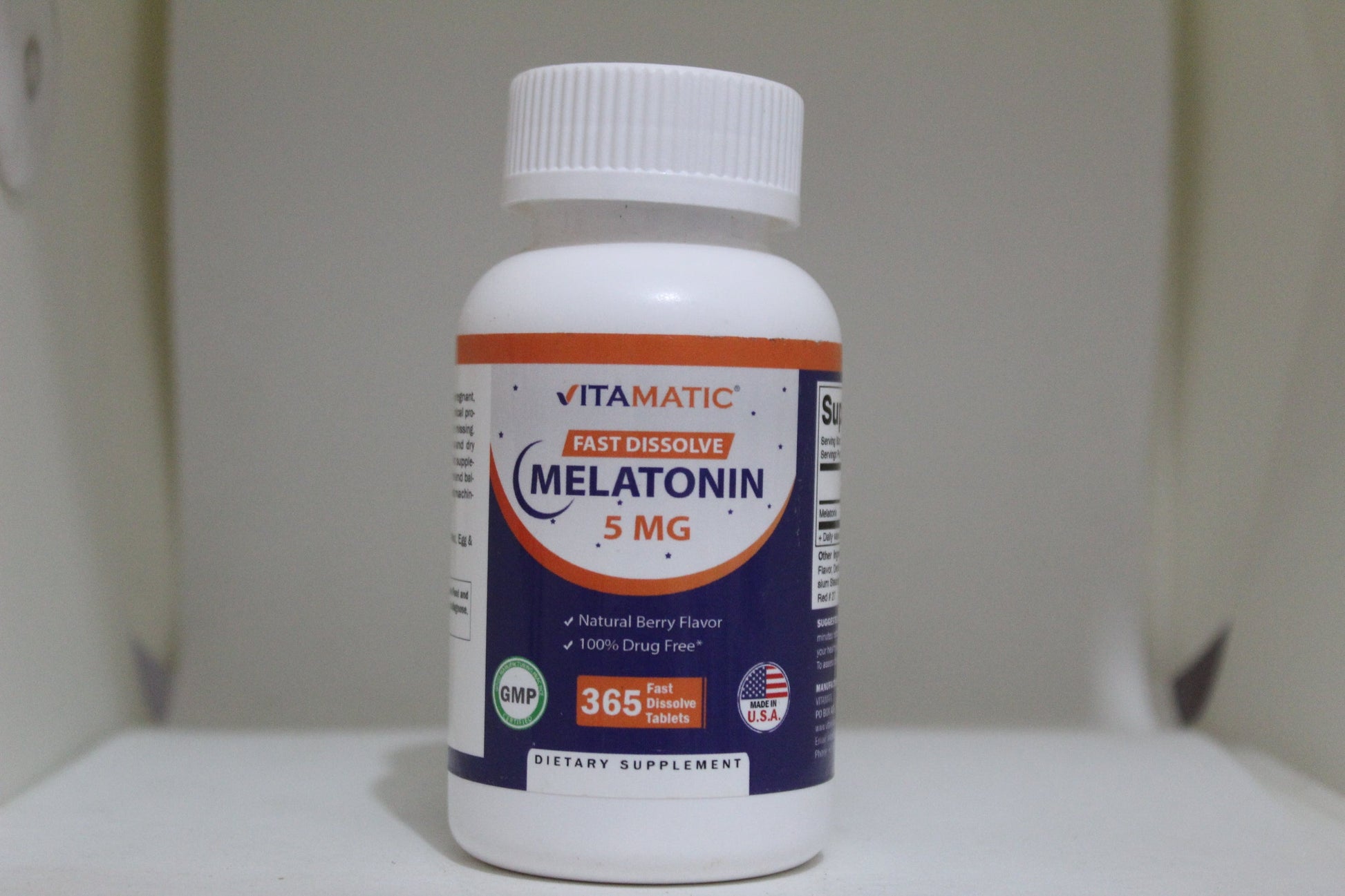 Suplemento con melatonina para conciliar el sueño para niños, Sabor natural  a bayas, Mayores de 3 años, 50 gomitas