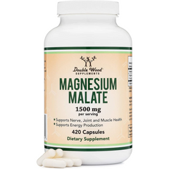 MALATO DE MAGNESIO DOUBLE WOOD SUPPLEMENTS 1500 MG 420 CAPSULAS