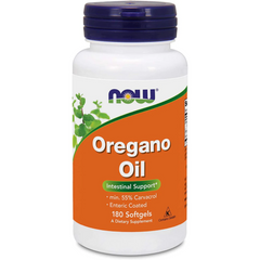 ACEITE DE OREGANO 181 MG + ACEITE DE JENGIBRE 17.6 MG + ACEITE DE HINOJO 19.3 MG 180 CAPSULAS BLANDAS SIN GMO NOW