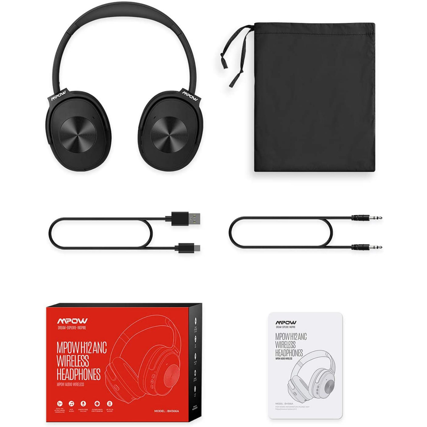 AUDIFONO BLUETOOTH INALAMBRICO MPOW H12 CON ANC – Bexo Perú