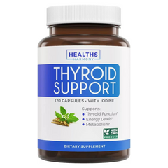 SOPORTE PARA TIROIDES  868 MG CON TIROSINA 300 GMG Y SCHISANDRA 240 MG 120 CAPSULAS VEGANO HEALTHS HARMONY