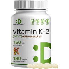 VITAMINA K2 MK7 MENAQUINONA DEAL 150 MCG 180 CAPSULAS BLANDAS