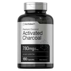 CARBON ACTIVADO HORBAACH 780 MG 180 CAPSULAS SIN GMO ACTIVATED CHARCOAL