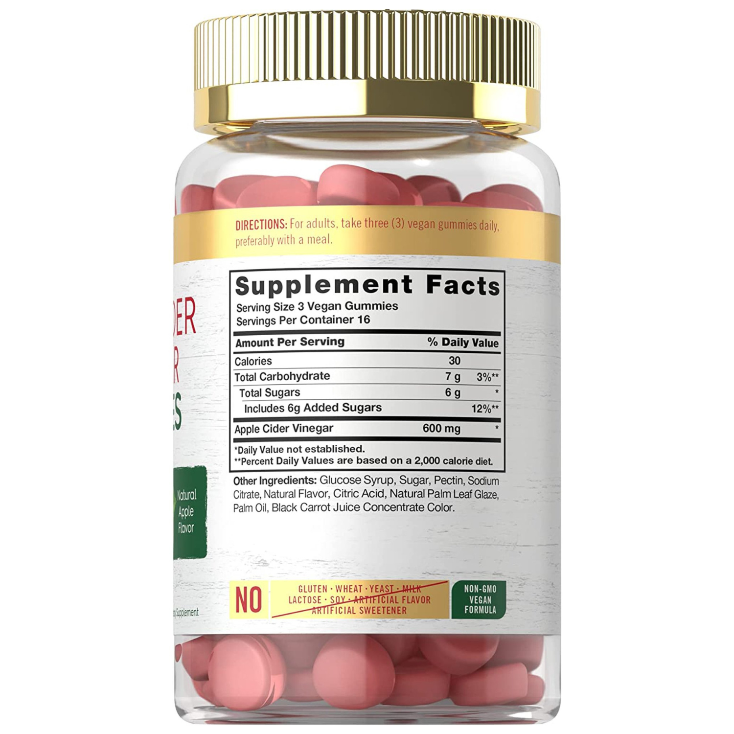 VINAGRE DE MANZANA  600 MG 50 GOMITAS CARLYLE