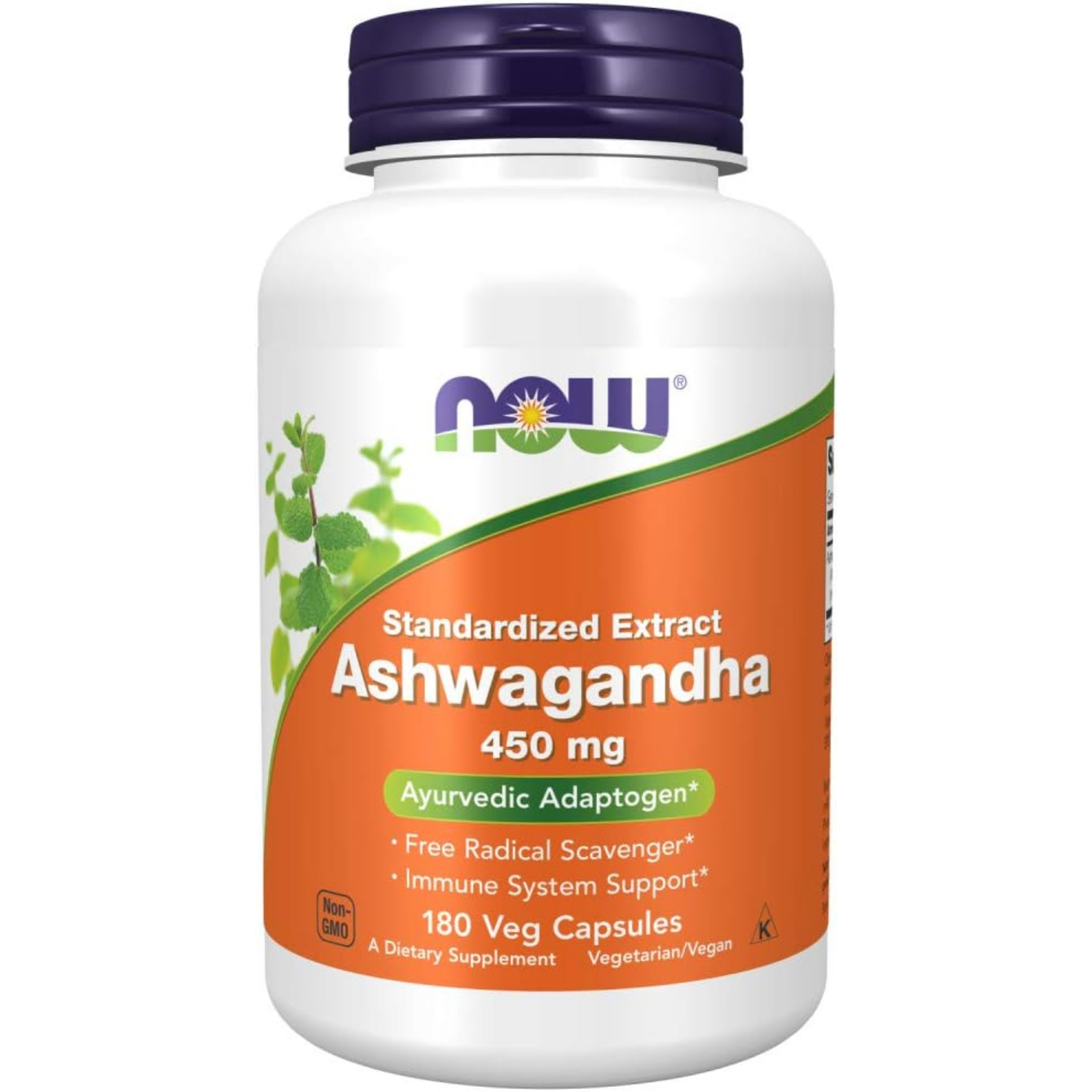 ASHWAGANDHA NOW  450 MG 180 CAPSULAS VEGANO