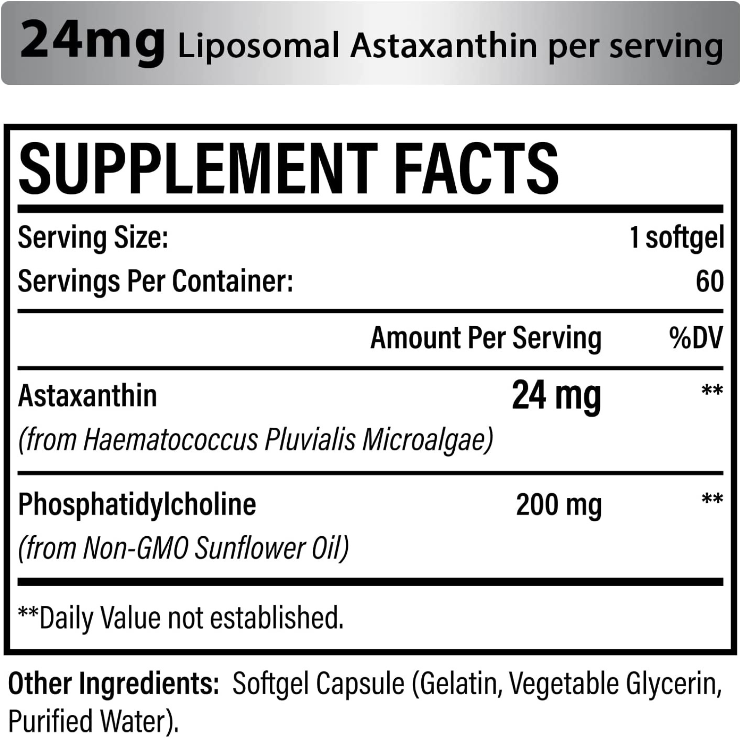 ASTAXANTINA LIPOSOMAL 24 MG 60 CAPSULAS BLANDAS SIN GMO OSASUNA