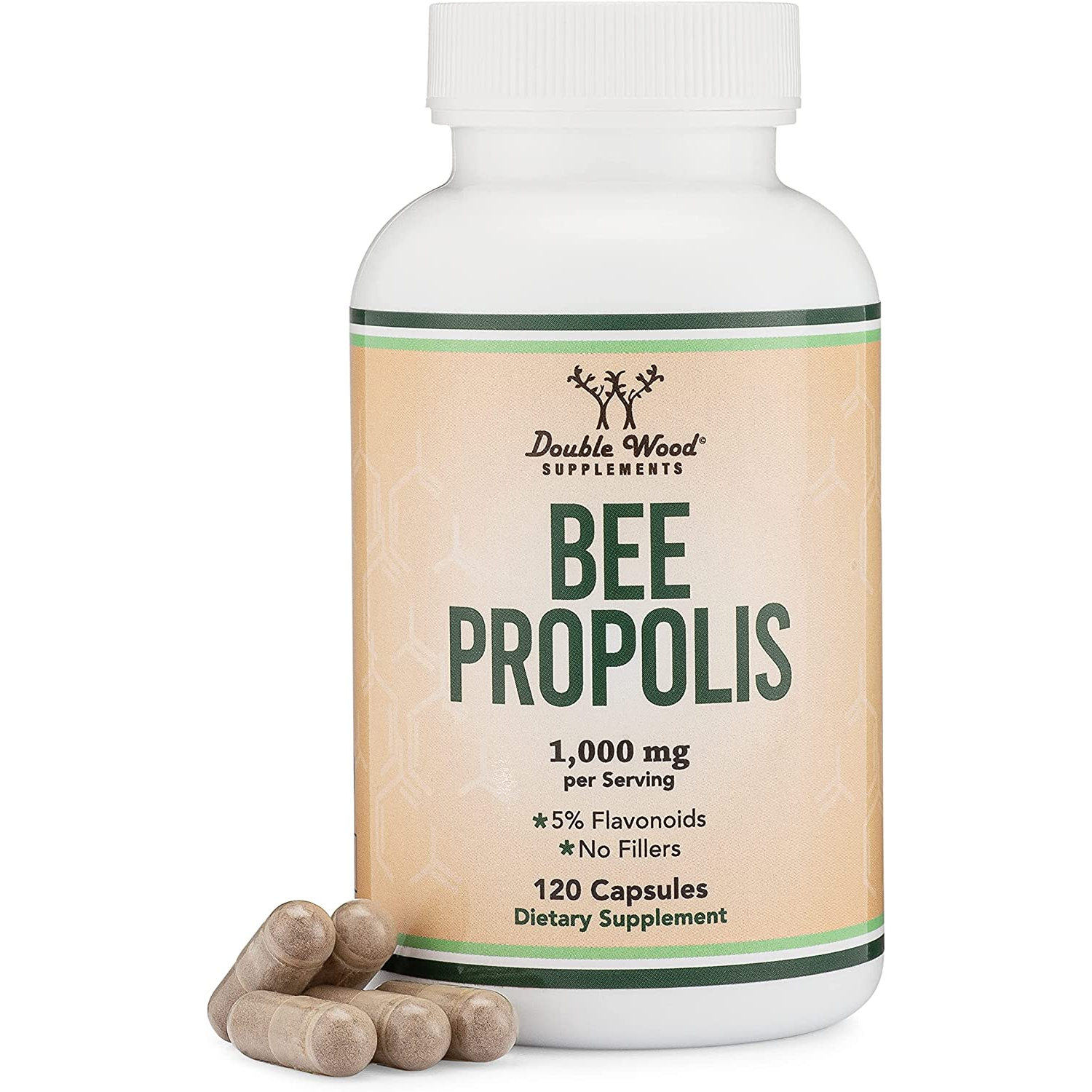 BEE PROPOLIS DOUBLE WOOD 1000MG 120 CAPSULAS