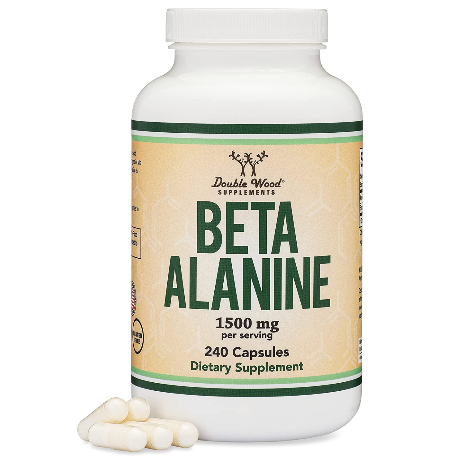 BETA ALANINE DOUBLE WOOD SUPPLEMENTS 1500 MG 240 CAPSULAS