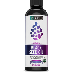 ACEITE DE SEMILLA NEGRA 4600 MG 240 ML SIN GMO VEGANO ZHZOU BLACK SEED OIL