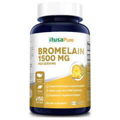 BROMELINA NUSAPURE 1500 MG 150 CAPSULAS VEGANO