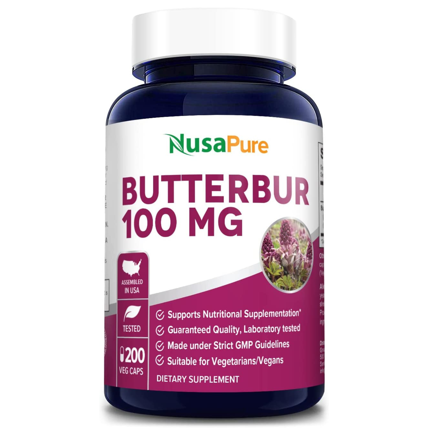 BUTTERBUR NUSAPURE 100 MG 200 CAPSULAS VEGANO