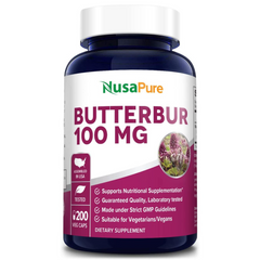 BUTTERBUR NUSAPURE 100 MG 200 CAPSULAS VEGANO