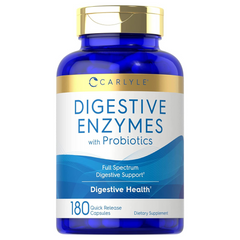 ENZIMAS DIGESTIVAS + PROBIOTICOS 906 MG 180 CAPSULAS CARLYLE