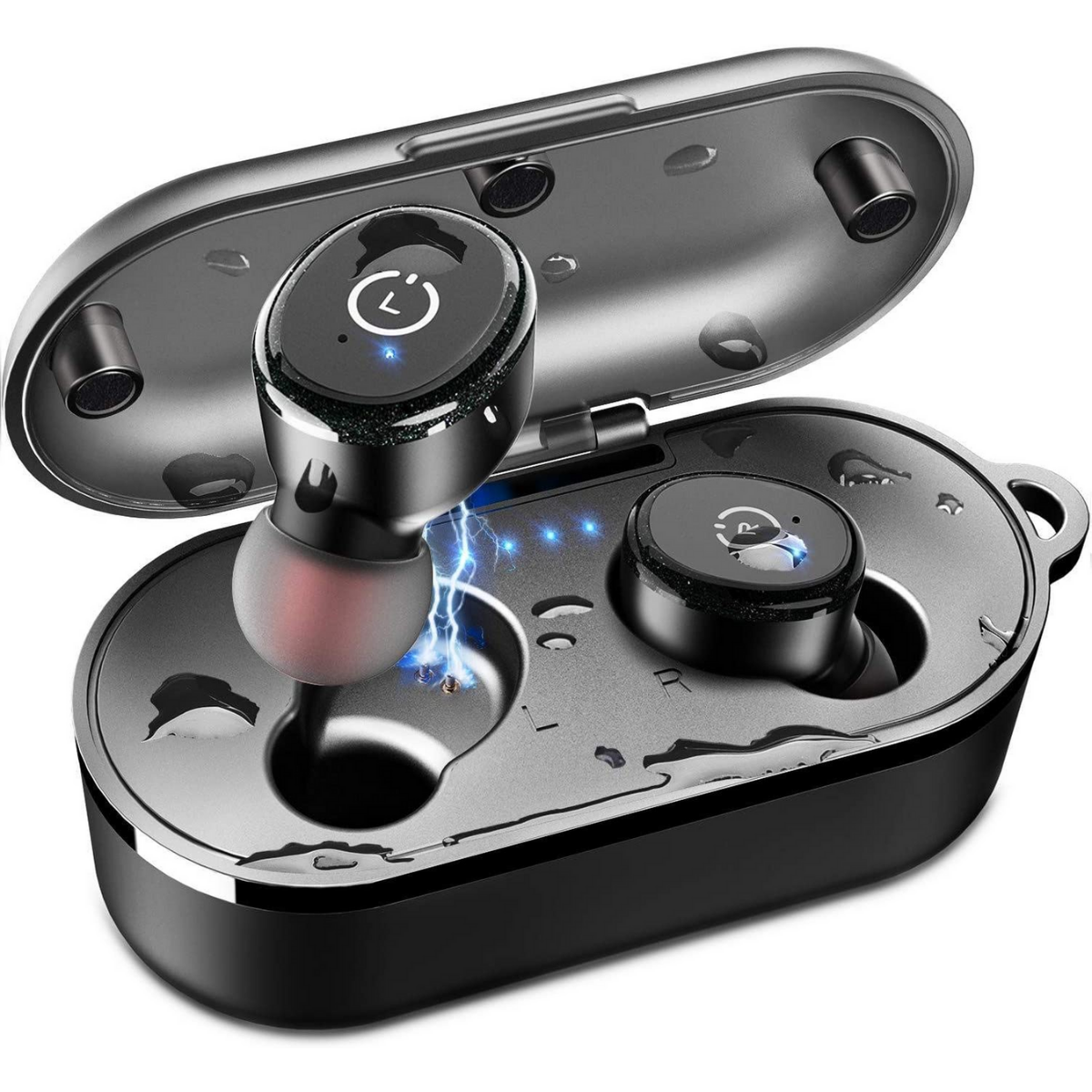 AURICULARES INALÁMBRICOS BLUETOOTH 5.0 TOZO T10 CON ESTUCHE DE CARGA INALÁMBRICO IPX8 AURICULARES ESTÉREO TWS