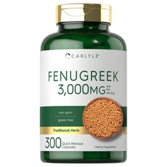 FENUGREEK FENOGRECO ALHOLVA 3,000 MG 300 CAPSULAS CARLYLE