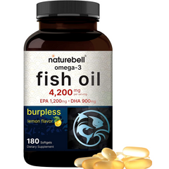 FISH OIL OMEGA 3  4,200 MG CON EPA 1200 MG Y DHA 900 MG 180 CAPSULAS BLANDAS NATUREBELL