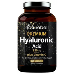 ÁCIDO HIALURONICO  250 MG CON VITAMINA C 25 MG NATUREBELL 200 CAPSULAS  SIN GMO