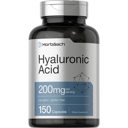 ÁCIDO HIALURONICO  200 MG HYALURONIC ACID 150 CAPSULAS SIN GMO HORBAACH