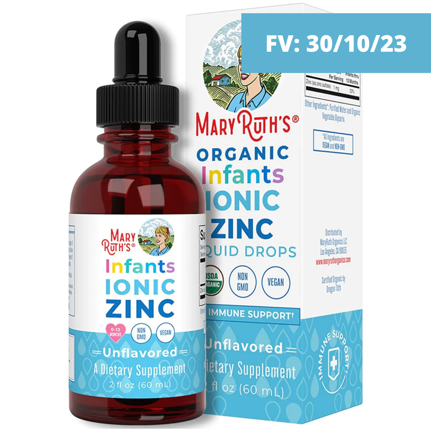 ZINC IÓNICO INFANTIL  60 ML SIN GMO VEGANO MARY RUTH´S