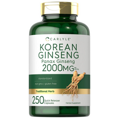 GINSENG COREANO ROJO  2,000 MG 250 CAPSULAS CARLYLE