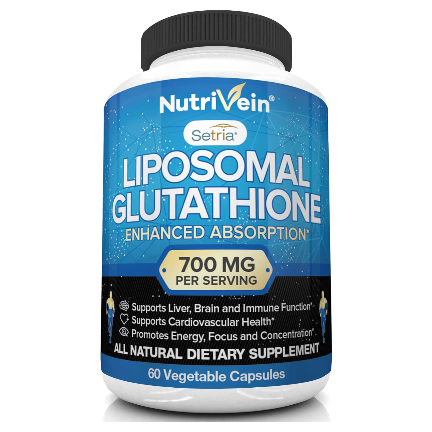 GLUTATIÓN LIPOSOMAL 700 MG 60 CAPSULAS VEGETALES NUTRIVEIN GLUTATHIONE