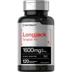 LONGJACK TONGKAT ALI HORBAACH 1600 MG 120 CAPSULAS SIN GMO