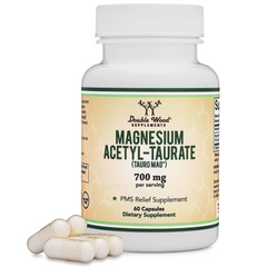 ACETIL-TAURATO DE MAGNESIO  700 MG 60 CAPSULAS SIN GMO DOUBLE WOOD