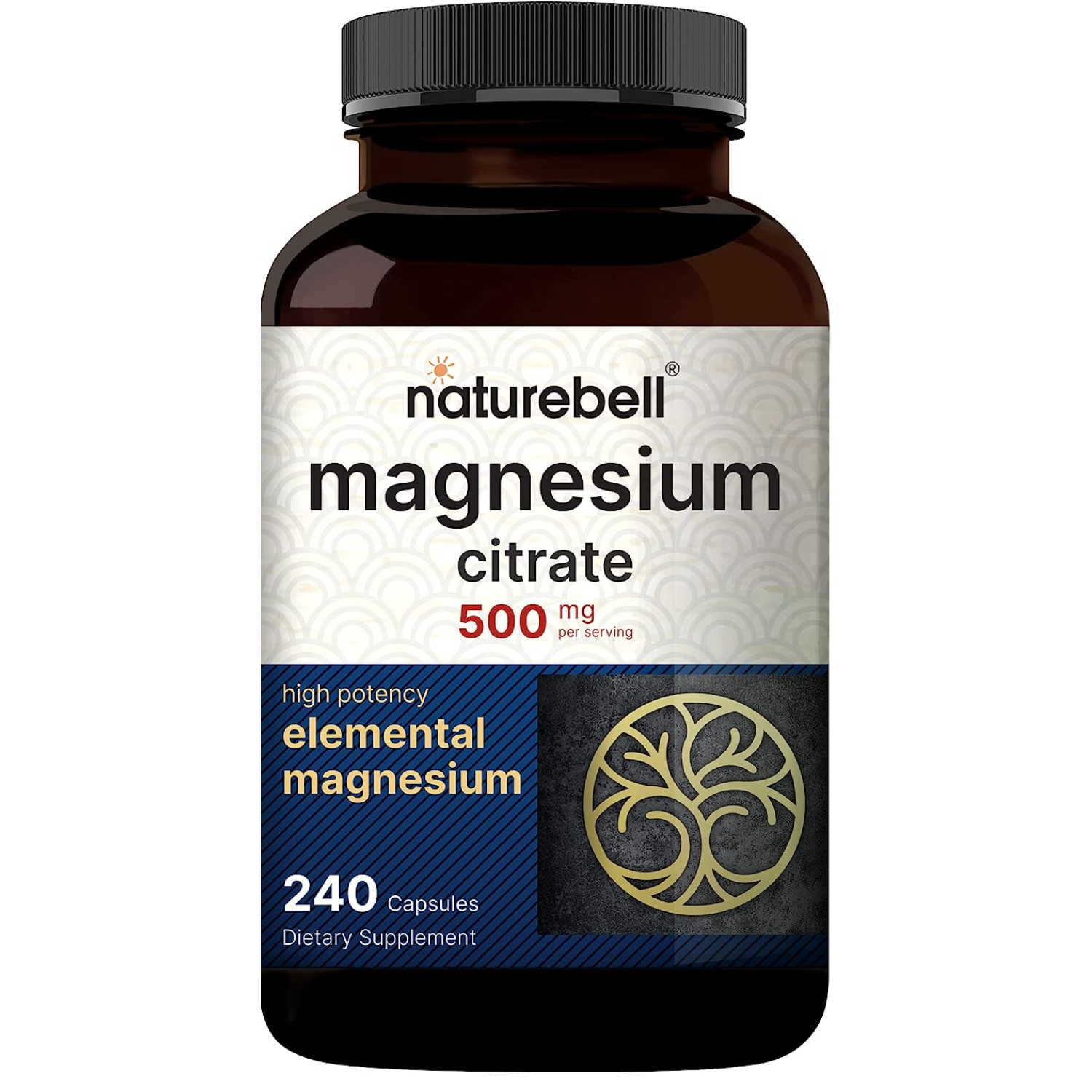 CITRATO DE MAGNESIO NATUREBELL 500 MG 240 CAPSULAS