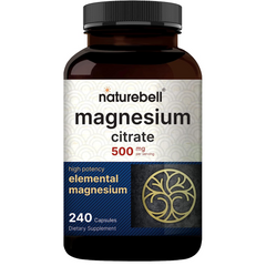 CITRATO DE MAGNESIO NATUREBELL 500 MG 240 CAPSULAS