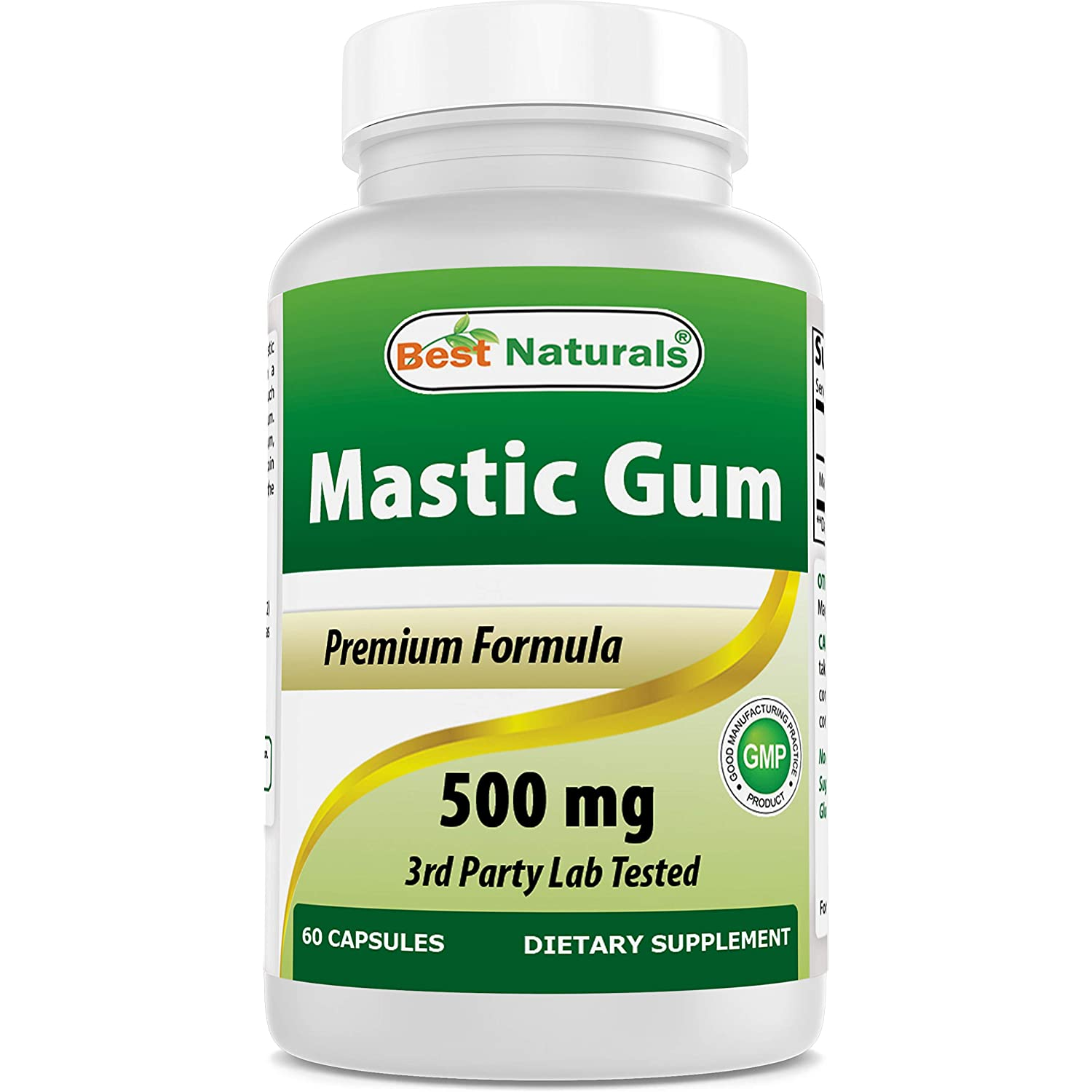 GOMA DE MASILLA 500 MG 60 CAPSULAS BEST NATURALS MASTIC GUM